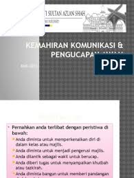 Pengucapan awam zamri aminuddin objektif  memahami dan mengetahui makna pengucapan awam dan fungsinya kepada orang lain pengucapan awam  definisi ◦ interaksi penghantaran mesej di antara seorang pengucap dan sekumpulan pendengar. Pengucapan Awam