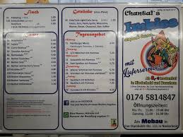 Die speisekarte von pizzeria milano. Speisekarte Von Chantal S Imbiss Pub Bar Geilenkirchen
