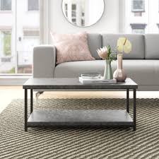 If needed, feel free to run a thick bead of 100% silicon caulk around the top of base so the concrete piece doesn't shift. Foundstone Faux Slate Concrete Coffee Table Reviews Wayfair