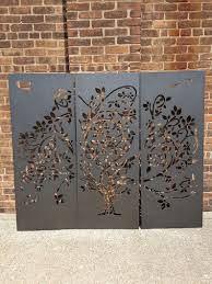 Wispy Tree Metal Privacy Screen Decorative Panel Outdoor Garden Fence Art Decorative Panels Garden Fence Art Fence Art