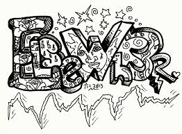 Here's a set of free printable alphabet letter images for you to download and print. Great Coloring Pages For Teenagers Graffiti 3278 Coloring Pages Coloring Library
