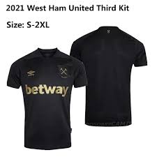 Great selection of west ham utd shirts and kit featuring vintage home, away, training, player issue plus lots of great clearance deals on the hammers current and vintage ranges. 2020 21 West Ham United Third Kit Black Jersey For Men Epl Wmu Football Shirt European Code Size S 2xl Lazada Singapore