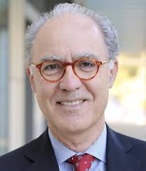 Adaptive neural-operator backstepping control of a benchmark hyperbolic PDE