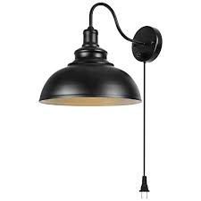 Gooseneck Wall Lamp Black Industrial Vintage Farmhouse Wall Sconces Lighting Wall Light Fixture With Plug In Cord And On Farmhouse Goals