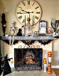 Fall is the time when you want coziness more than ever and a fireplace mantels. 110 Halloween Decorating Ideas For Your Fireplace Mantel The Bats Are Great On Th Halloween Decor Diy Indoor Halloween Decorations Indoor Halloween Fireplace