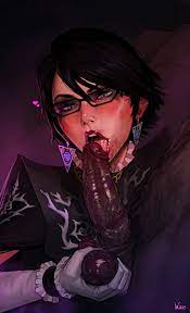 ball squeeze balls bayonetta bayonetta (character) bayonetta 2  black hair dark-skinned male dark skin earrings fellatio female femalemale  glasses gloves incase interracial interracial fellatio licking  light-skinned female lipstick lipstick