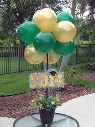 Imshantel We Could Do Some In Green And Gold And Some In Blue And Red I M Not Sure Of Graduation Party Centerpieces Graduation Party Gold Graduation Party