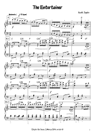 The entertainer for beginner/level 1 piano solo the entertainer for easy/level 3 piano solo. The Entertainer Scott Joplin Sheet Music For Piano Piano Duo Musescore Com