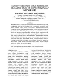 Gotong royong adalah dengan bekerja sama untuk mencapai hasil yang diinginkan. Top Pdf Nilai Nilai Gotong Royong Dalam Pembangunan Desa Pada Masyarakat Siompu Studi Di Desa Karae Kecamatan Siompu Kabupaten Buton Selatan 123dok Com