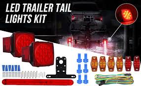 Get it as soon as fri, aug 6. Amazon Com Led Trailer Wiring Kit With Brake Stop Turn Tail Trailer Light Bar Let Trailer Kit Snowmobile Light Kit Submersible For Camper Truck Rv Boat Snowmobile Under 80 Inch Led Trailer Kit