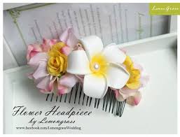 Frangipani Headpiece Flowers Like Us On Www Facebook Com Lemongrasswedding With Images Silk Flowers Flower Headpiece Headpiece
