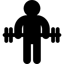 Gymnast Silhouette Standing With Dumbbells Free Vector Icons Designed By Freepik Free Icons Logo Pattern Stick Figures