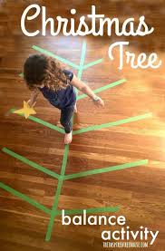 Christmas Activities Christmas Tree Balance Activity The Inspired Treehouse Thanksgiving Activities Preschool Toddler Christmas Christmas Activities For Kids