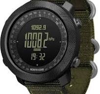 North Edge Apache Tactical Sports Watches for Men , Outdoor Survival  Military Compass Rock Solid Digital Watches with Durable Band, Steps  Tracker ...