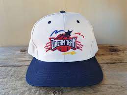 Rare Vintage 90s Dream Team Usa Snapback Hat Olympic Etsy Dream Team Basketball Logo Team Usa