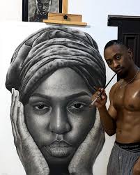 Stare at yourself.. Look deep into your eyes Get lost in it Seep into your  dreams and desires If u must, lust after yourself Realize who/what you are…  Charcoals and acrylic on