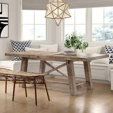 Ivan Acacia Solid Wood Dining Table Joss Main In 2020 Solid Wood Dining Table Wood Dining Table Dining Table In Kitchen