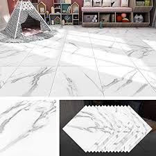 They're the self adhesive type with beveled edges (big mistake) and as a result are impossible to clean. Amazon Com Livelynine Peel And Stick Floor Tile Dark Brown Marble 12x12 Inch 16 Pack Waterproof Self Adhesive Vinyl Flooring Peel And Stick Tiles For Floor Stickers Kitchen Flooring Bedroom Farmhouse Bathroom