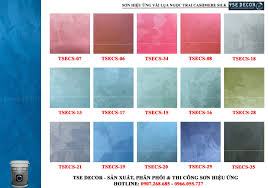 BẢNG MÀU SƠN HIỆU ỨNG VẢI LỤA CASHMERE SILK