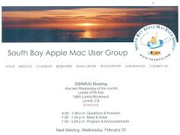 This can be a great way to stay in touch with friends and family. Mug Web Page Jpg Sbamug South Bay Apple Mac User Group