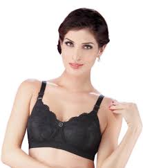 Trylo Catherina Black Cotton Non Wired Bra Pack Of 2