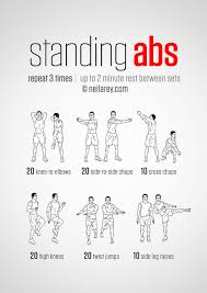 Standing Abs Workouts Abs Workout Standing Abs Standing Ab Exercises