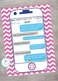 Text Message Birthday Invitation Sms Pin On Events Slumber Parties