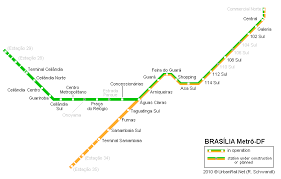 Travel guide to touristic destinations, museums and architecture in brasilia. Brasilia Subway Map For Download Metro In Brasilia High Resolution Map Of Underground Network