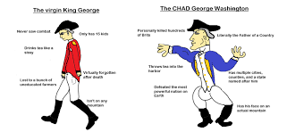 The Virgin King George Vs The Chad George Washington Virginvschad King George Chad George