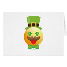 Emoji Mustache Funny St Patricks Day Girls Boys Card Emoji Emojis Smiley Smilies Custom Holiday Card Holiday Cards Christmas Cards