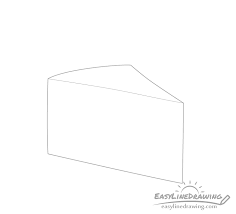 The following easy step by step drawing tutorial will guide you thru the steps in an easy way. How To Draw A Cake Slice Step By Step Easylinedrawing