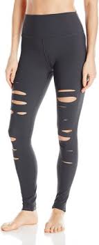 Alo Yoga Womens High Waisted Ripped Warrior Legging