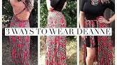 Lularoe Deanne Wrap Skirt Size And Fit 3xl Large Youtube