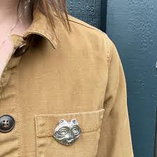 She Who Watches Brooch By Lillian Pitt Gem Set Love