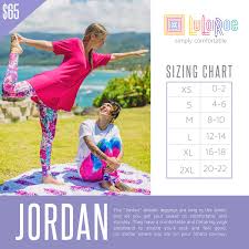 check out this size chart for lularoe jordan if you need