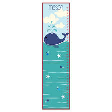 Herring Nautical Whale Personalized Growth Chart