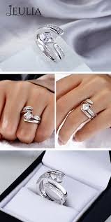 Valentines Gift Stacking Rings Gift For Her Wife Gift Anniversary Gift Stacking Ladies Diamond Rings Modern Engagement Rings Womens Engagement Rings