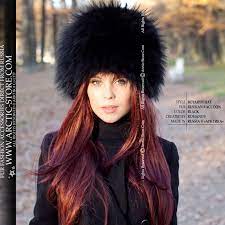 Boyaryn Luxe Black Raccoon Fur Hat Fur Accessories Hat Fashion