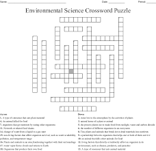Get hints, track time, print, access previous puzzles and much more. Environmental Science Crossword Puzzle Wordmint
