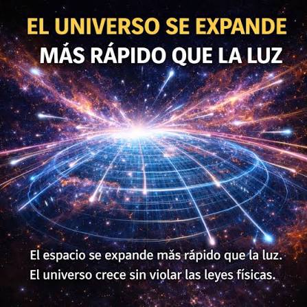 El universo se expande más rápido que la luz Aunque parezca imposible, el  universo se expande a una velocidad mayor que la de la luz. No significa  que algo viaje más rápido