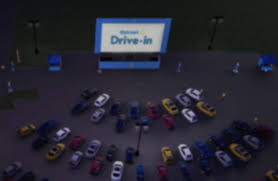 Throughout 2020, food truck flix took place at: Walmart Is Transforming Parking Lots Into Drive In Movie Theaters Triangle On The Cheap
