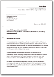 Maler & lackierer im auftrag eines namhaften kunden aus der region herten suchen wir genau sie als maler & lackierer (m/w/d). Bewerbung Maler Muster Vorlage Zum Download