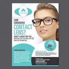 Contact Lens Flyer Design Contact Lenses Flyer Design Lens