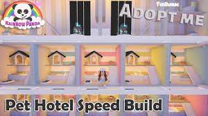 Adopt Me Speed Build Pet Hotel Pet Room Youtube Adopt Me House Animal Room Roblox House Ideas