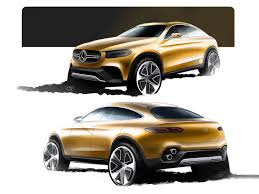 Mercedes Benz Concept Glc Coupe Design Sketches Mercedes Benz Benz Coupe
