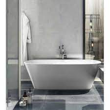 A simple yet luxurious choice for the smaller bathroom, the vetralla freestanding bath features an elegant design that will complement a modern bathroom scheme beautifully. Vetralla Ii Quarrycast Freestanding Bath 1650 X 731 X 547 Free Standing Bath Free Standing Tub Victoria And Albert Baths