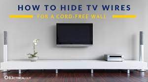 Feb 24, 2020 · there's no need to drill a hole in your wall to hide the tv cords. How To Hide Tv Cords And Wires Ask The Electrical Guy
