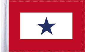 Velg blant mange lignende scener. Blue Star Service Motorcycle Flag