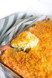 The Best Cheesy Potato Casserole Natalie Paramore Recipe Recipes Cheesy Potato Casserole Easy Casserole Recipes