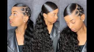 This is my simple sleek ponytail tutorial, hope you guys enjoy! 90s Sleek Ponytail Reloaded Chrisscross Method Ft Yolissa Hair Youtube